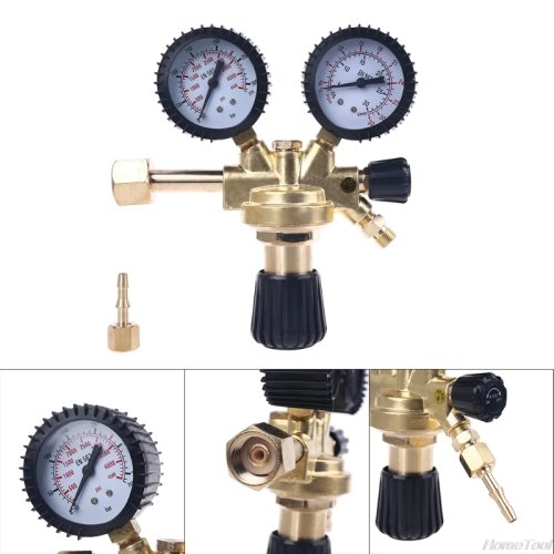 충격 방지 MAG/MIG 용접 가스 감압기 W21.8 (M15) 나사형, CO2/아르곤/질소용