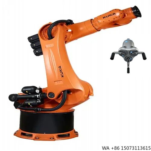 Bras robot industriel 6 axes avec pince 3 doigts pour manutention et empilement