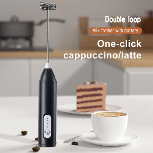 Wireless USB-C Electric Milk Frother — Stainless Steel Handheld Whisk for Coffee, Cappuccino & Cream