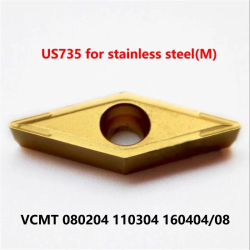 Plaquitas de carburo VCMT para torno CNC (VCMT1103, VCMT1604, VCMT0802) US735/LM/MV