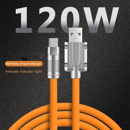 Bộ 3 cáp USB-C 120W vỏ silicone lỏng — sạc siêu nhanh và cáp dữ liệu cho Xiaomi, Huawei, Samsung
