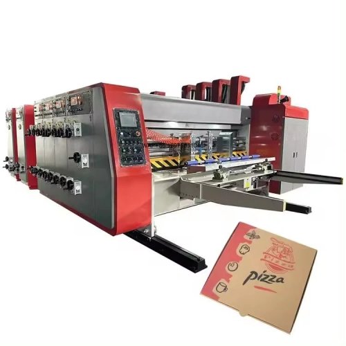 Automatic corrugated box printing and carton-making machine for fruit and vegetable packaging