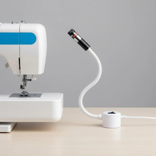 Lampe guide à ligne rouge magnétique pour machine à coudre — éclairage mains libres pour quilting et couture précise