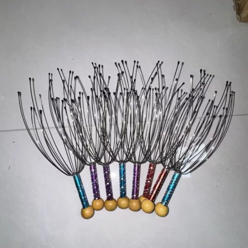 Massaggiatore per testa a forma di polpo – stimolatore del cuoio capelluto per relax e sollievo dalla stanchezza
