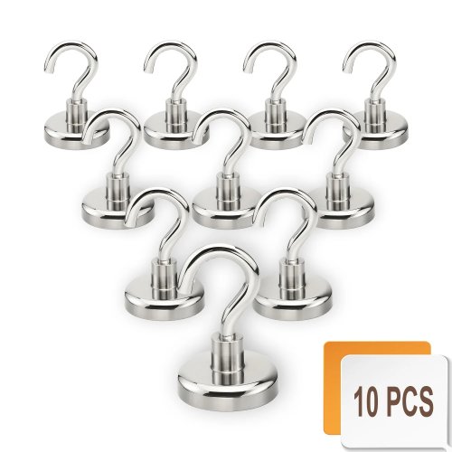 Kait Magnet Neodimium Super Kuat — Kait Gantung untuk Organizer Dapur & Kamar Mandi