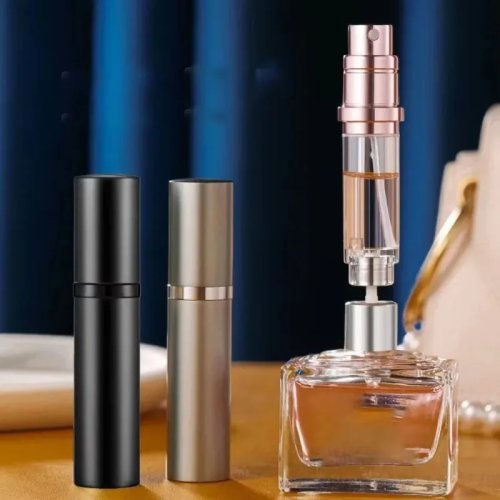 5ml 詰め替え式ミニ香水スプレーボトル（アルミ製）携帯用・旅行用（香水・化粧液対応）