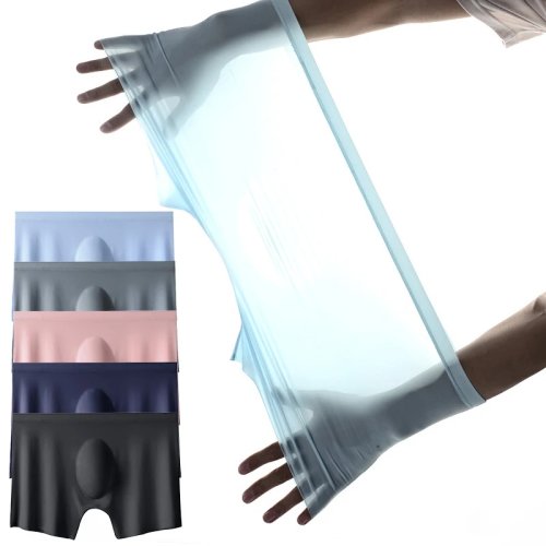 Herren Ice-Silk Boxershorts für den Sommer – ultradünn, atmungsaktiv, nahtlos