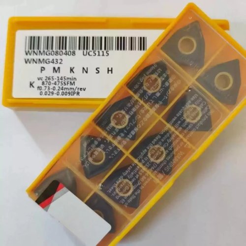 100% Oryginalne płytki węglikowe WNMG080408 do toczenia CNC — UC5115 / UC5105 (WNMG080408-MW/MA)