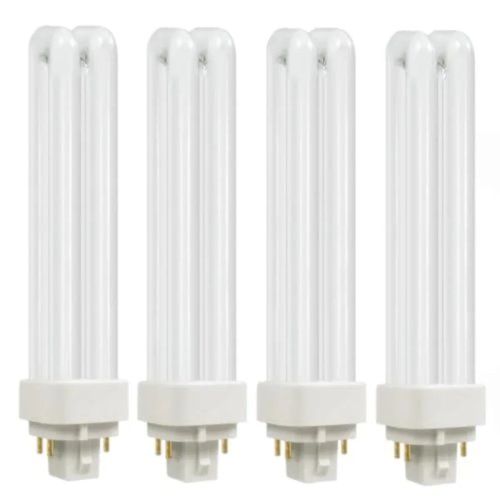 Żarówka kompaktowa CFL PL‑C 18W (G24Q‑2, 4-pin), 2700K ciepła biel — Zamiennik Sylvania 20683 / Philips 38329‑9