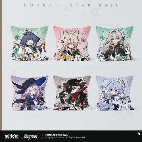 ปลอกหมอนสี่เหลี่ยม Honkai: Star Rail Little Dot Cat — ปลอกหมอนโพลีเอสเตอร์นุ่ม สำหรับตกแต่งและคอสเพลย์