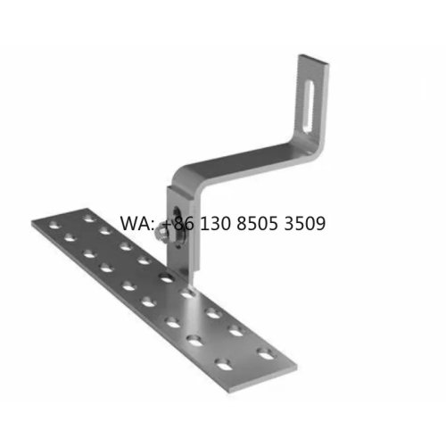 Verstellbare Endklemme mit Dachhaken für Ziegeldach – Halterung zur Montage von Solarmodulen