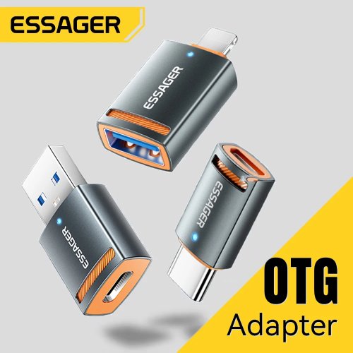 Essager USB3.0 OTGアダプター Type-C（オス）→ USB-A／Micro-USB（メス） — MacBook・Xiaomi・iPhone対応