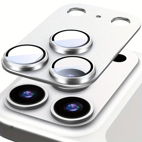 Matowa ochrona obiektywu, pełne pokrycie z ultracienką metalową ramką dla iPhone 17 Pro / 17 Pro Max – folia antyupadkowa