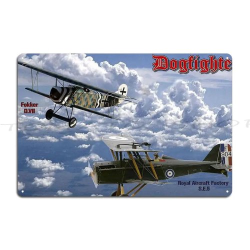ป้ายโลหะ สงครามโลกครั้งที่ 1: เครื่องบินเยอรมัน Fokker Dr.I 'L‑Birds' — กลับสู่นอร์มังดี ฉลองครบรอบ 80 ปี