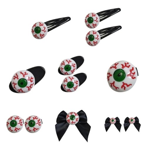 Bloody Eyeball Hair Clip for Girls - Halloween & Birthday Party Hair Accessory
