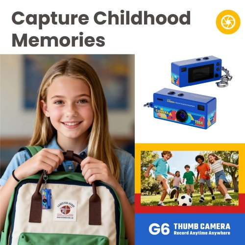 Magecam 0.96" Keychain Mini Camera — Retro 1080P Pocket Camcorder with microSD Slot & Flash