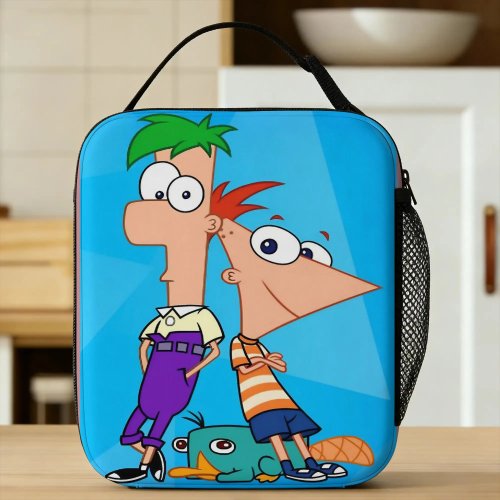 Sac déjeuner isotherme Perry l'ornithorynque – Phineas and Ferb, sac glacière étanche et portable