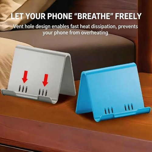 Supporto per smartphone pieghevole e leggero — Perfetto per smart working e viaggi. Compatibile con iPhone, Samsung, Google Pixel e tutti i telefoni