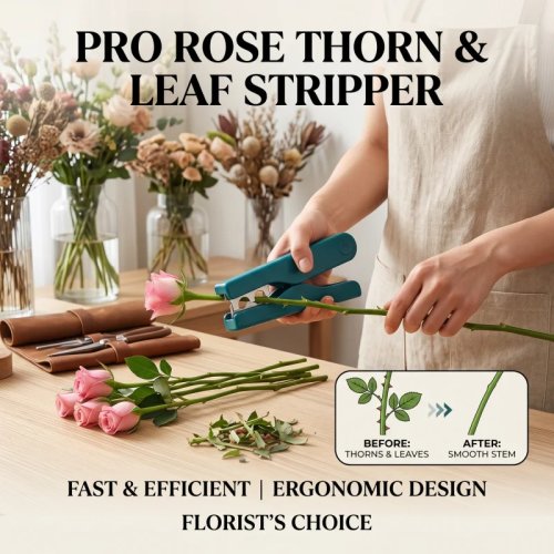 Removedor de espinas para rosas – herramienta profesional (cortador/quitador de espinas) para floristas y jardineros