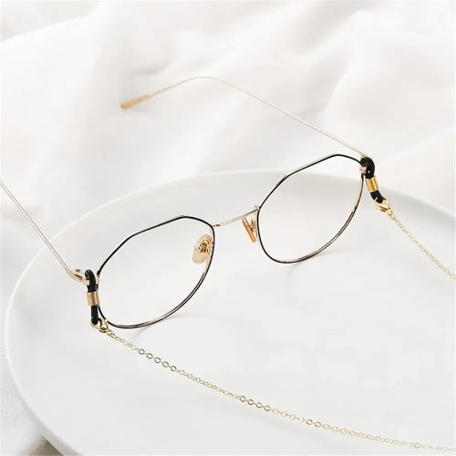 Connecteur pour cordon de lunettes en silicone antidérapant plaqué or 18K, fait main — boucle DIY pour cordon de cou