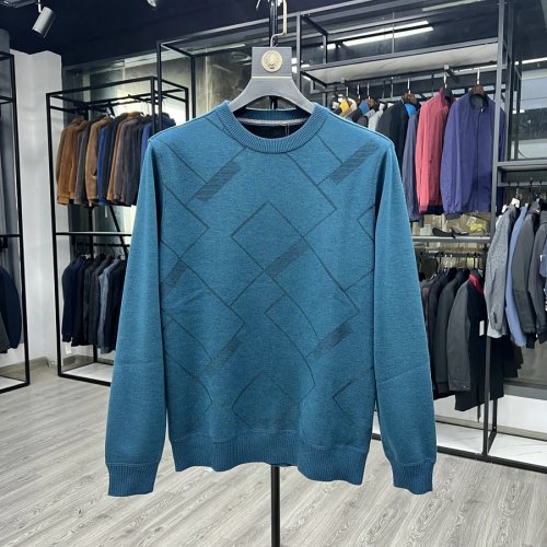 Camisola de malha homem manga comprida casual – forro polar espesso, quente, com franjas, outono/inverno, corte confortável 'dad'