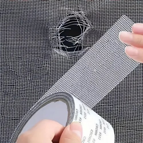 창문 방충망 보수용 자가접착 방수 테이프 — 모기장 수리 패치