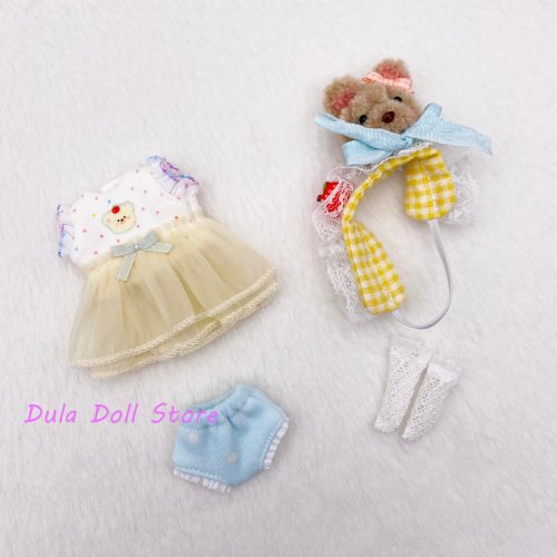 Dula 2026 poppenkleding – berenhaarband en short/rok voor OB11/GSC 1/12 poppen