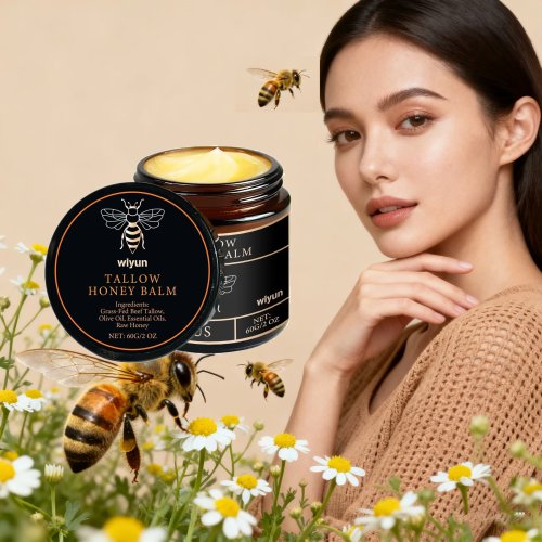 Talg‑Honig‑Balsam – Feuchtigkeitscreme für Gesicht & Körper, verleiht Glow, strafft und verbessert Elastizität, mindert feine Linien