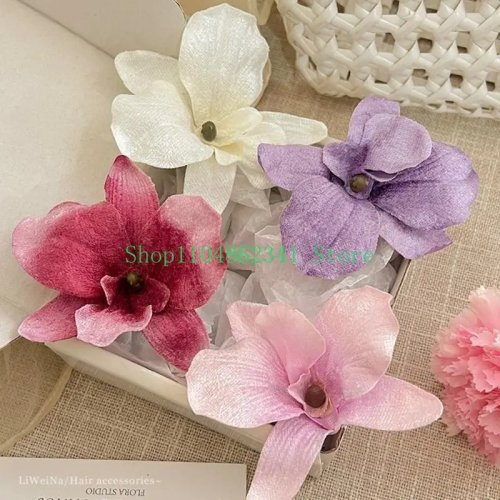 Pinza de cabello floral elegante para bodas, fiestas y festivales