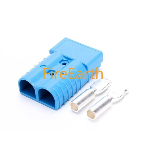 Connettore batteria 350A 2 vie con sgancio rapido per carrello elevatore - Blu