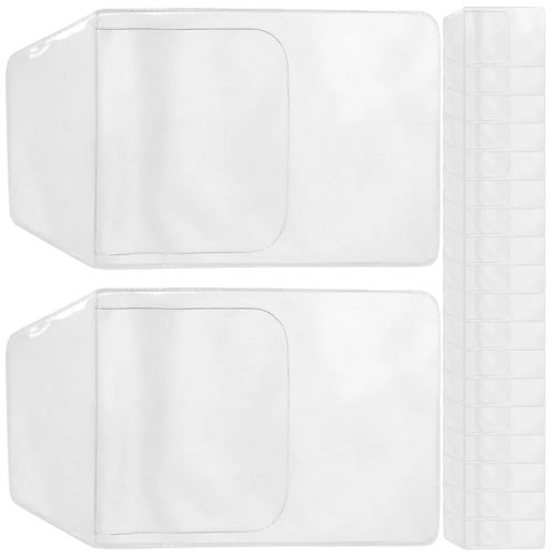 Lot de 20 protège-poches pour stylos en PVC transparent — insert à glisser, organiseur pour infirmières et médecins