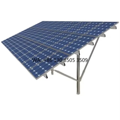 Support structurel en acier galvanisé pour montage au sol de panneaux solaires