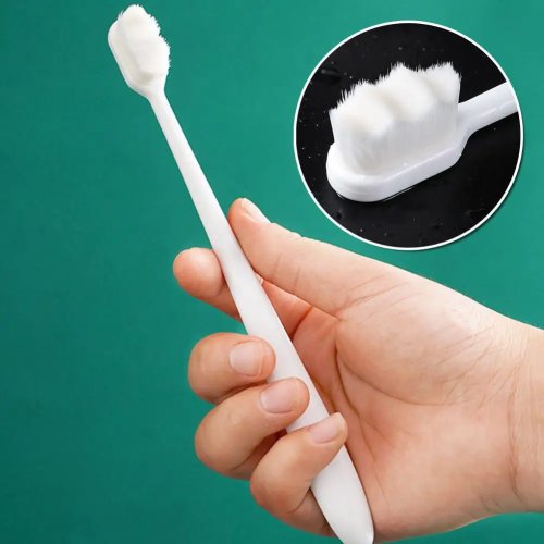 Ultra-fine Soft Toothbrush with 1,000,000 Nano Bristles — Adult Deep-Clean Travel Toothbrush