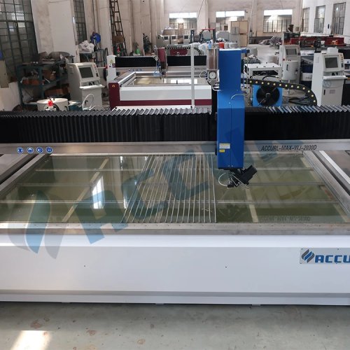 Máquina de corte por chorro de agua CNC 5 ejes abrasivo, ultra alta presión, tipo puente, automática — para metal/piedra/vidrio