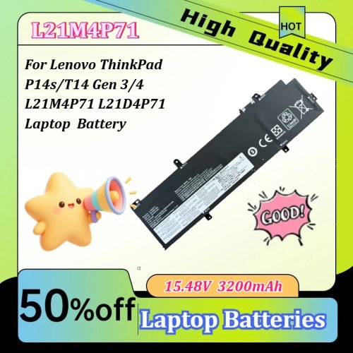 Akumulator zastępczy 15,4V 3200mAh do Lenovo ThinkPad P14s/T14 Gen3/Gen4 (L21M4P71/L21D4P71)