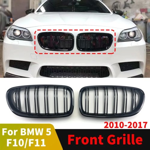 Racing mesh front bumper air-intake / kidney grille insert fit for BMW 5 Series