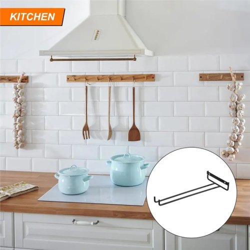 Limited Edition wall-mount iron wine glass rack — 4-piece hanging wine glass holder for bar, café & kitchen