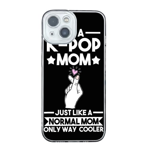 범퍼 보호 케이스 'I'm a K-pop mom, just like a normal mom' 아이돌 실루엣 – iPhone 11/12/13/14/15/16/17 호환