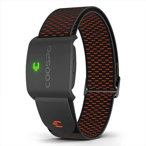 COOSPO HW9 Pulseira de frequência cardíaca — zonas HR, calorias, BLE5.0 & ANT+, compatível com Peloton, Zwift, Wahoo