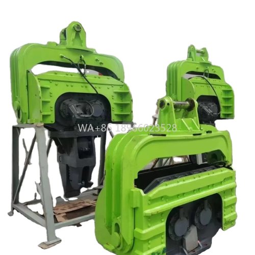 ค้อนสั่นไฮดรอลิก V450 ติดรถขุด (20–50 ตัน) สำหรับตอกผนังแผ่นเหล็ก (sheet pile) 6–20 ม.