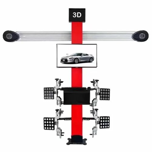 High-quality used automatic 3D wheel alignment machine — 4-wheel alignment, multi-language interface