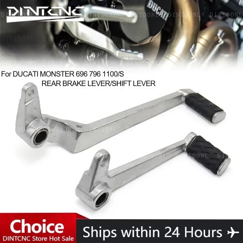 Dźwignia zmiany biegów / prawy pedał hamulca tylnego do Ducati Monster 696, 796, 1100/S — część zamienna do motocykla
