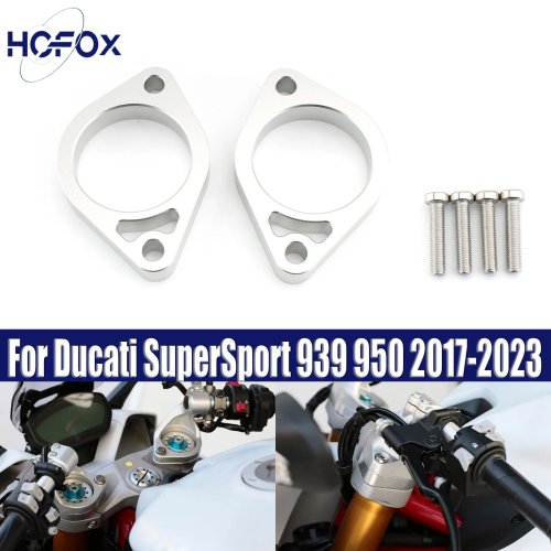 Abrazadera riser de manillar 15 mm para Ducati SuperSport 939/950 (2017–2023)