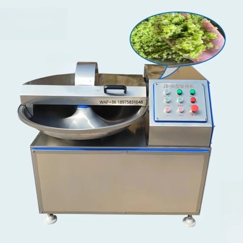 Picadora vertical de carne y verduras — Cortadora/mezcladora eficiente para res, pescado y salchichas, máquina para procesamiento de alimentos
