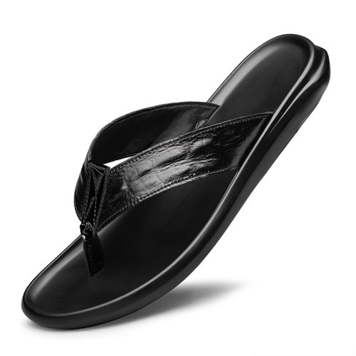 Men's Leather Flip Flops – Summer Sandals