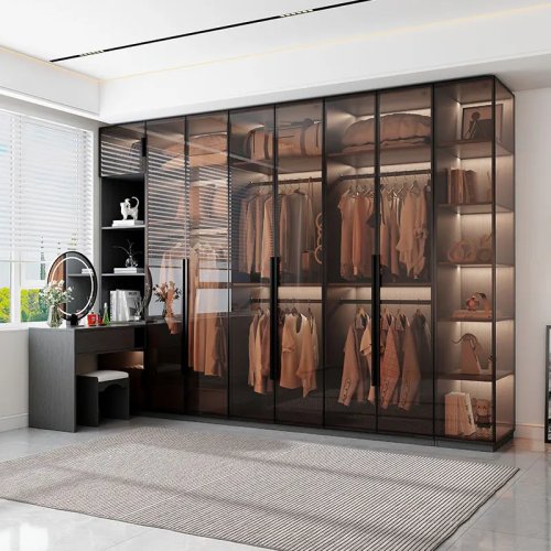 Cômoda com gavetas — Organizador de roupeiro moderno para roupas, móvel para closet aberto, económico para quarto
