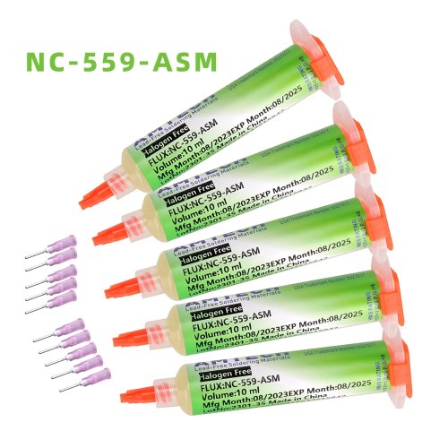 NC-559-ASM No-Clean Solder Paste (10cc) – BGA/PCB Flux Grease for Soldering Repair