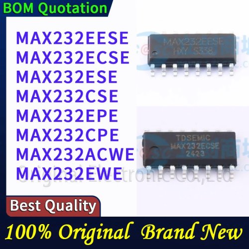 MAX232 TTL-zu-RS232 Pegelwandler IC – verschiedene Varianten (MAX232E/C/A) – vorrätig, schneller Versand