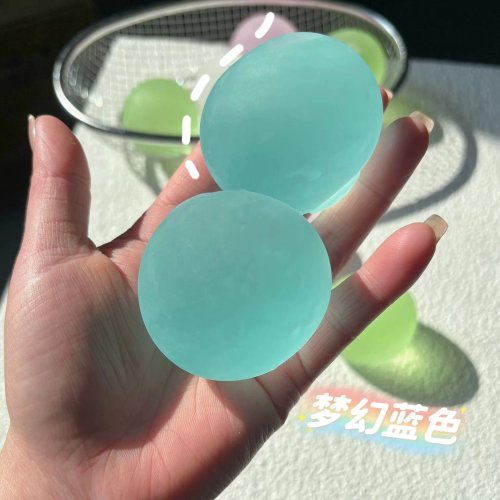 Blauwe maltose squishy anti-stress sensorisch fidget-speelgoed, zacht, langzaam terugverend