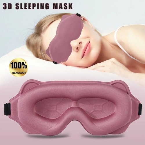 3D Contoured Sleep Mask — Padded, Light‑Blocking Eye Mask for Comfortable Sleep